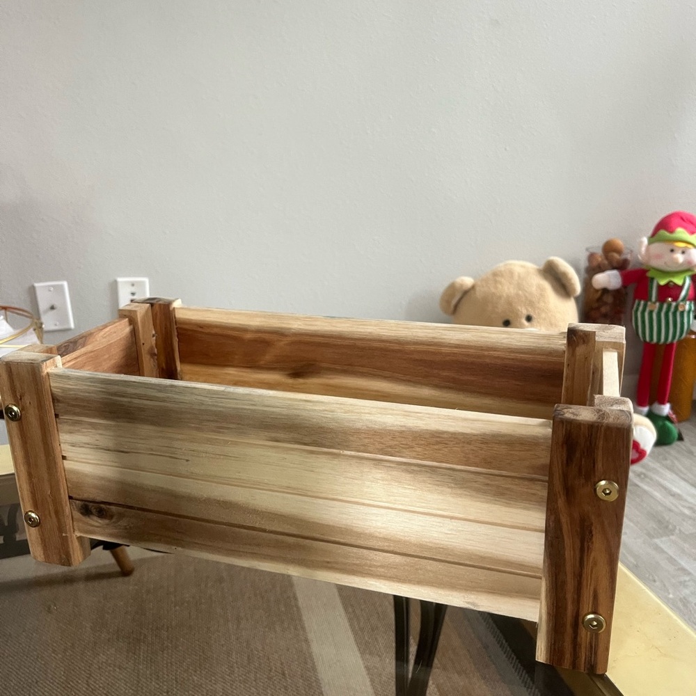 Wooden Toy Storage Box for Kids